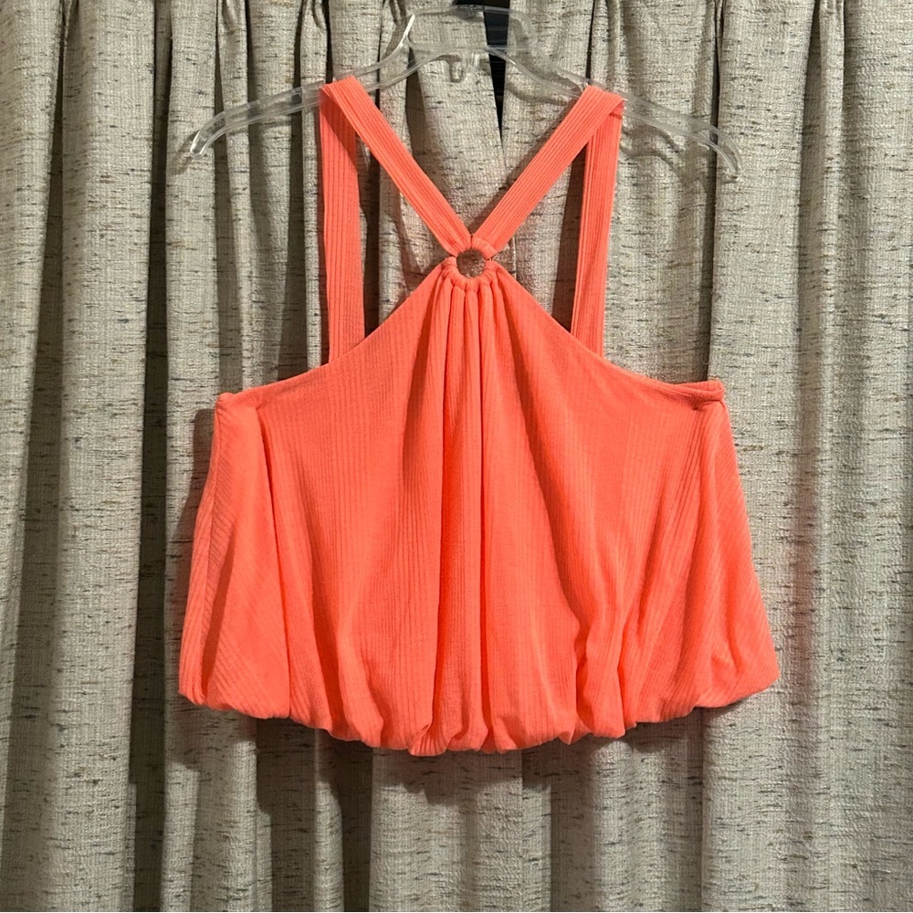 Free People Just A Fling Halter Tank Top - Large